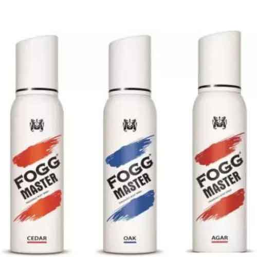 Fogg Master Agar Cedar Oak Pack of 3 Deodorant Sprays For Men
