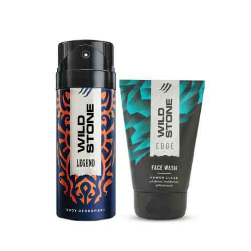Wild Stone Legend Deodorant and Wild Stone Edge Face Wash Combo